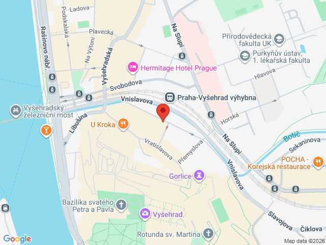 Google map: Neklanova 18, Praha 2
